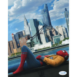 TOM HOLLAND SIGNED SPIDER-MAN 8X10 PHOTO (2) ALSO ACOA