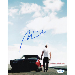 VIN DIESEL SIGNED FAST AND FURIOUS 8X10 PHOTO ALSO ACOA (1)