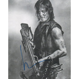 NORMAN REEDUS SIGNED THE WALKING DEAD 8X10 PHOTO (3) 