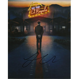 LEWIS PULLMAN SIGNED BAD TIMES AT THE EL ROYALE 8X10 PHOTO  (4)