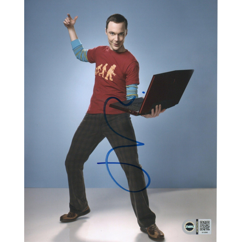 JIM PARSONS SIGNED THE BIG BANG THEORY 8X10 PHOTO (1) ALSO SWAU