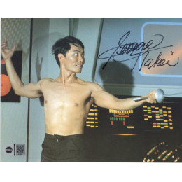 GEORGE TAKEI SIGNED STAR TREK 8X10 PHOTO (2) ALSO SWAU