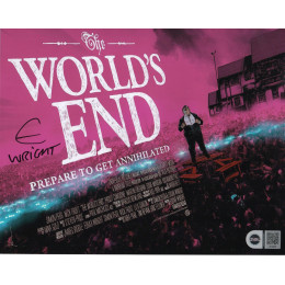 EDGAR WRIGHT SIGNED THE WORLDS END 8X10 PHOTO ALSO SWAU