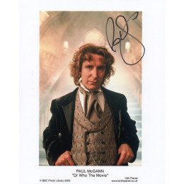 PAUL McGANN SIGNED DR WHO 8X10 PHOTO (4)