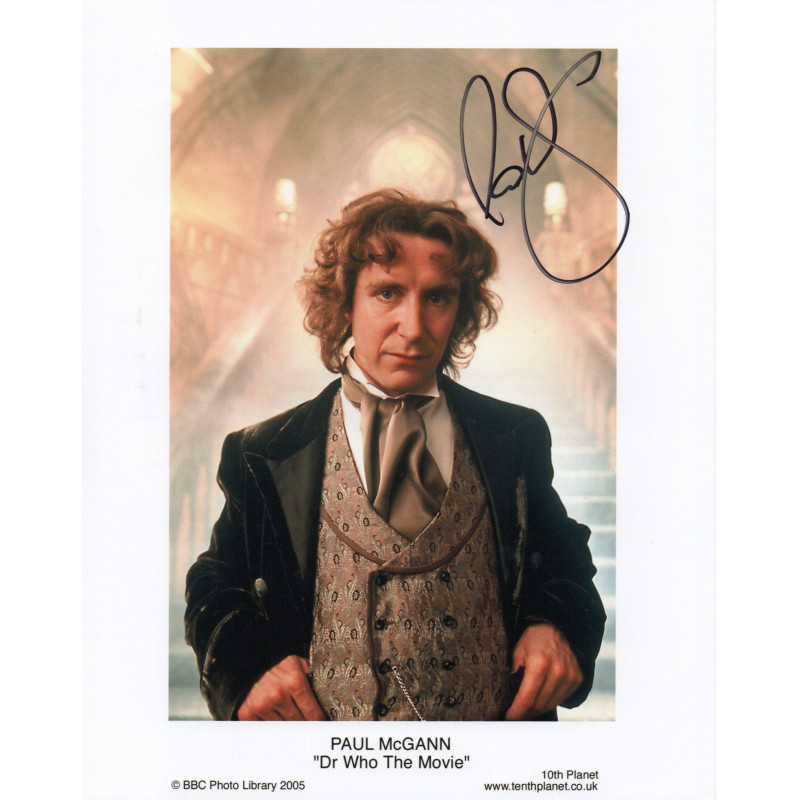 PAUL McGANN SIGNED DR WHO 8X10 PHOTO (4)