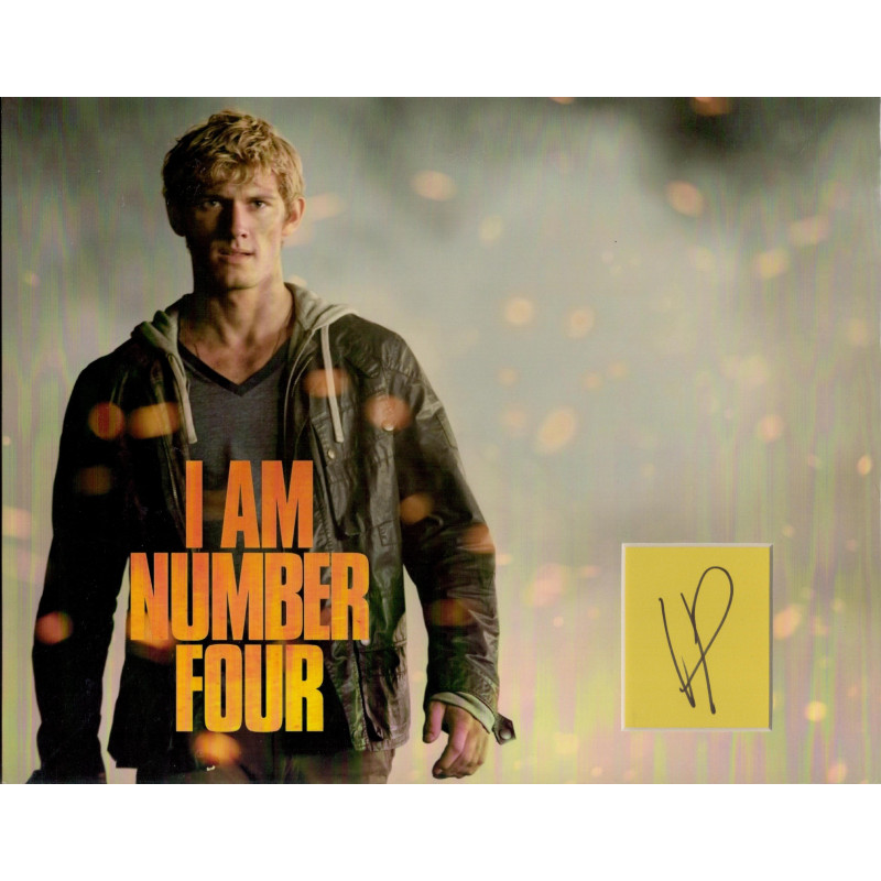 ALEX PETTYFER SIGNED 14X11 I AM NUMBER FOUR PHOTO MOUNT (1)
