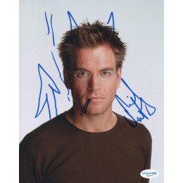 MICHAEL WEATHERLY SIGNED 8X10 PHOTO (2) ALSO DOODLE AND ACOA