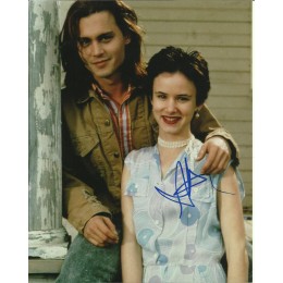 JULIETTE LEWIS SIGNED WHATS EATING GILBERT GRAPE 10X8 PHOTO (1)