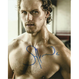 SAM HEUGHAN SIGNED TOPLESS 8X10 PHOTO