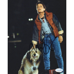 Michael J Fox Signed Back to the Future Signed Photo (6) also ACOA certified
