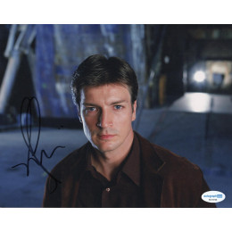 NATHAN FILLION SIGNED FIREFLY 8X10 PHOTO also ACOA certified (3)