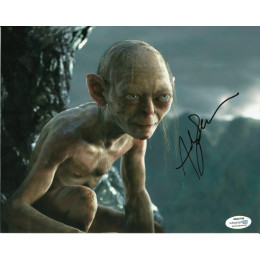 ANDY SERKIS SIGNED LORD OF THE RINGS 8X10 PHOTO (5) ALSO ACOA 