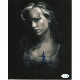 ANNA PAQUIN SIGNED SEXY TRUE BLOOD 10X8 PHOTO (2) ALSO ACOA CERTIFIED
