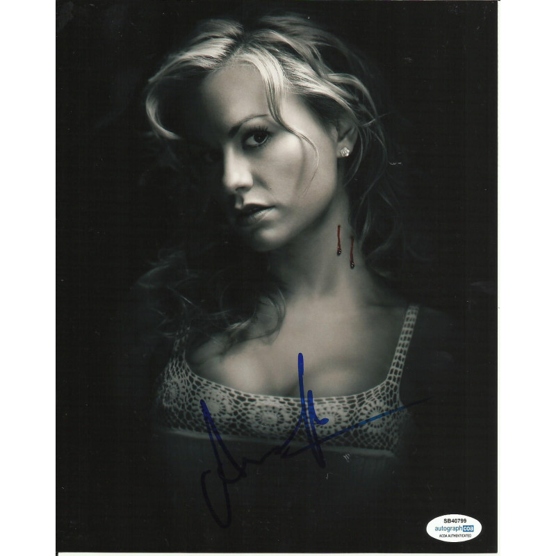 ANNA PAQUIN SIGNED SEXY TRUE BLOOD 10X8 PHOTO (2) ALSO ACOA CERTIFIED