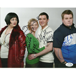 GAVIN AND STACEY SIGNED  8X10 PHOTO (1) CORDEN, PAGE, HORNE AND JONES, ALSO ACOA