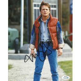 Michael J Fox Signed Back to the Future Signed Photo (2) also ACOA certified