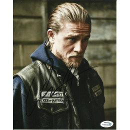CHARLIE HUNNAM SIGNED SONS OF ANARCHY 8X10 PHOTO (4)  ALSO ACOA CERTIFIED