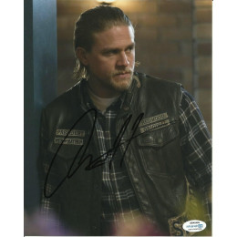 CHARLIE HUNNAM SIGNED SONS OF ANARCHY 8X10 PHOTO (5)  ALSO ACOA CERTIFIED