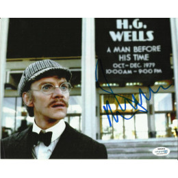MALCOLM McDOWELL SIGNED TIME AFTER TIME 8X10 PHOTO ALSO ACOA CERTIFIED