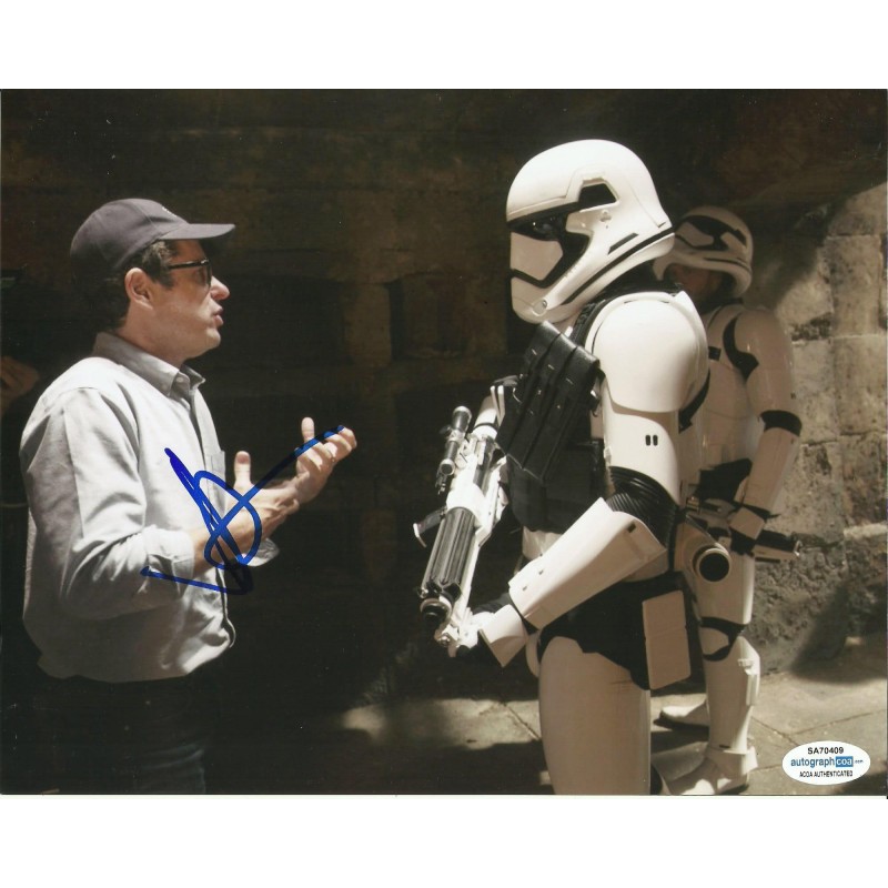 JJ ABRAMS SIGNED 8X10 STAR WARS PHOTO (4) ALSO ACOA CERTIFIED