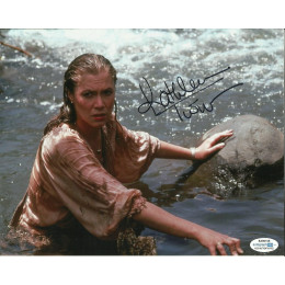 KATHLEEN TURNER SIGNED ROMANCING THE STONE 10X8 PHOTO (4) ALSO ACOA CERTIFIED