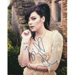 LILY ALLEN SIGNED SEXY 8X10 PHOTO 