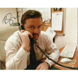RICKY GERVAIS SIGNED THE OFFICE 8X10 PHOTO 