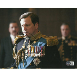 COLIN FIRTH SIGNED THE KING'S SPEECH 10X8 PHOTO (4) ALSO BECKETTS COA