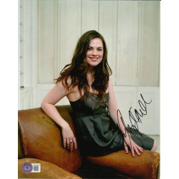 HAYLEY ATWELL SIGNED SEXY 10X8 PHOTO (3) ALSO BECKETTS COA