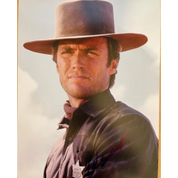CLINT EASTWOOD SIGNED WESTERN 14X11 PHOTO (1)