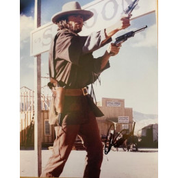 CLINT EASTWOOD SIGNED WESTERN 14X11 PHOTO (3)