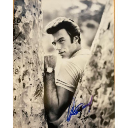 CLINT EASTWOOD SIGNED YOUNG 14X11 PHOTO (1) ALSO ACOA