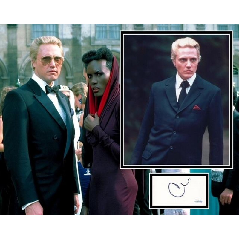 CHRISTOPHER WALKEN SIGNED A VIEW TO A KILL PHOTO MOUNT (1) ALSO ACOA