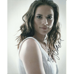 HAYLEY ATWELL SIGNED SEXY 10X8 PHOTO (1)