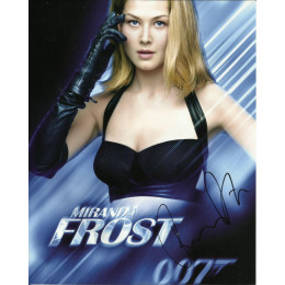 ROSAMUND PIKE SIGNED DIE ANOTHER DAY 10X8 PHOTO 