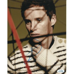 EDDIE REDMAYNE SIGNED COOL 8X10 PHOTO (3) ALSO ACOA CERTIFIED