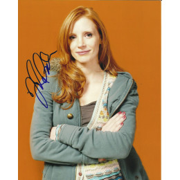 JESSICA CHASTAIN SIGNED SEXY 10X8 PHOTO (4)