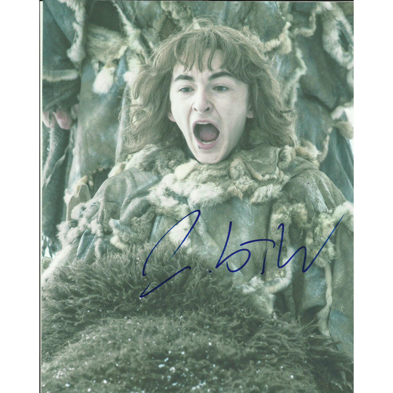 ISAAC HEMPSTEAD WRIGHT SIGNED GAME OF THRONES 8X10 PHOTO 