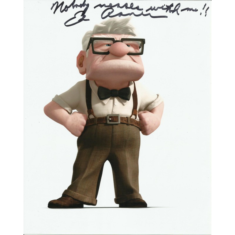 ED ASNER SIGNED UP 8X10 PHOTO 