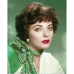 JOAN COLLINS SIGNED SEXY YOUNG 10X8 PHOTO (1)