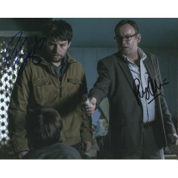 PATRICK FUGIT AND PHILIP GLENISTER SIGNED OUTCAST 8X10 PHOTO
