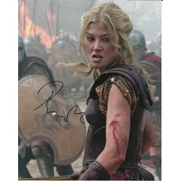 ROSAMUND PIKE SIGNED WRATH OF THE TITANS 10X8 PHOTO 
