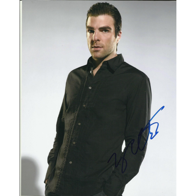 ZACHARY QUINTO SIGNED HEROES 8X10 PHOTO (4)