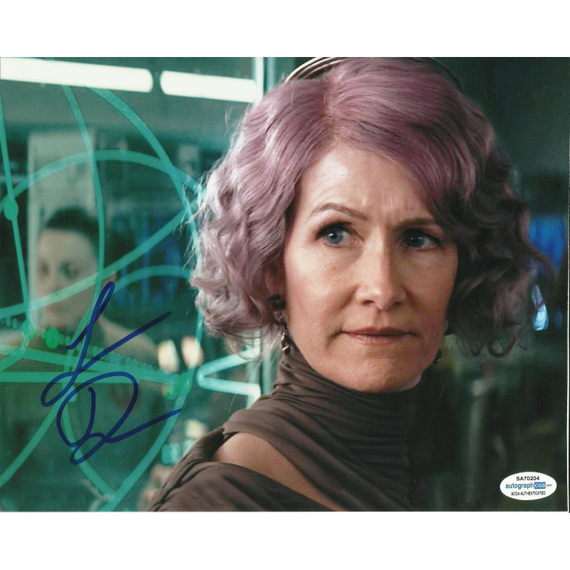 LAURA DERN SIGNED STAR WARS 8X10 PHOTO (5) ALSO ACOA CERTIFIED