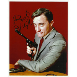 ROBERT VAUGHN SIGNED MAN FROM UNCLE 8X10 PHOTO
