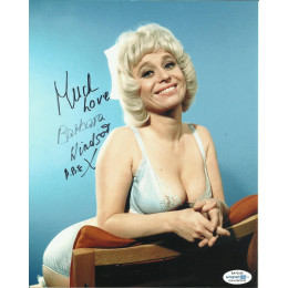 BARBARA WINDSOR SIGNED SEXY CARRY ON 10X8 PHOTO (2) ALSO ACOA CERTIFIED