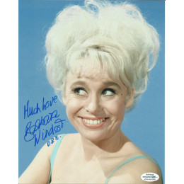 BARBARA WINDSOR SIGNED SEXY CARRY ON 10X8 PHOTO (4) ALSO ACOA CERTIFIED