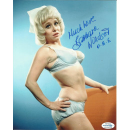 BARBARA WINDSOR SIGNED SEXY CARRY ON 10X8 PHOTO (6) ALSO ACOA CERTIFIED