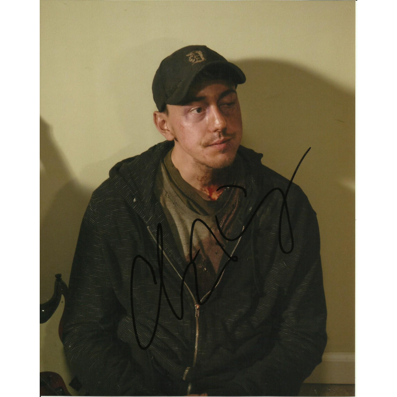 CHRIS COY SIGNED THE WALKING DEAD 8X10 PHOTO 