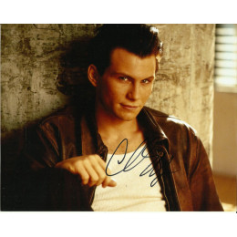 CHRISTIAN SLATER SIGNED COOL 8X10 PHOTO (3)
